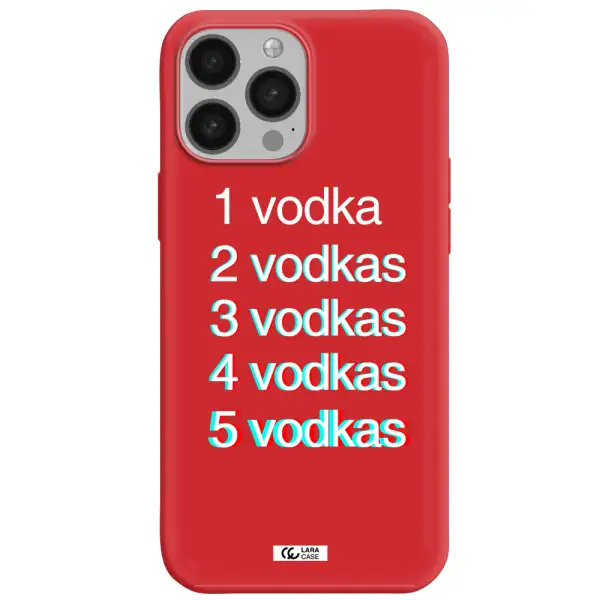 Vodka Apple iPhone 13 Pro Max Silicone Imperial Red Case