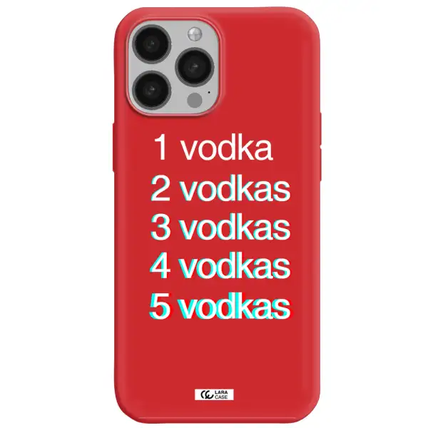 Vodka Apple iPhone 13 Pro Silicone Imperial Red Case