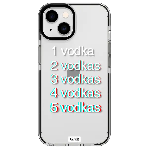 Vodka Apple iPhone 14 impact black border Case