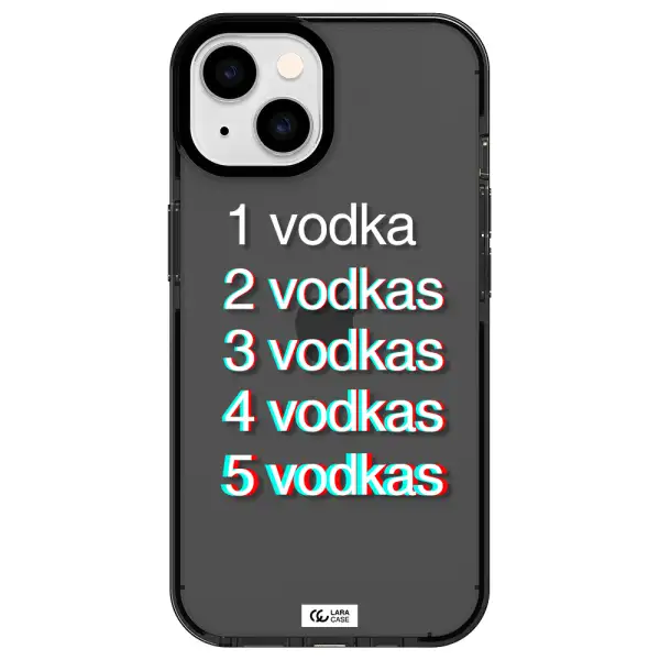 Vodka Apple iPhone 14 impact Smoke Black Case