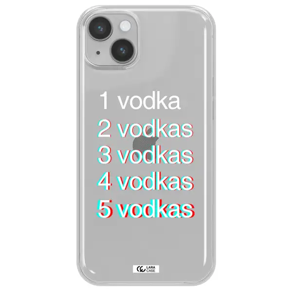 Vodka Apple iPhone 14 plus Clear TPU Case