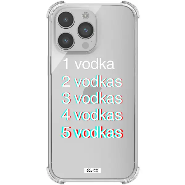 Vodka Apple iPhone 14 pro Clear PC Case