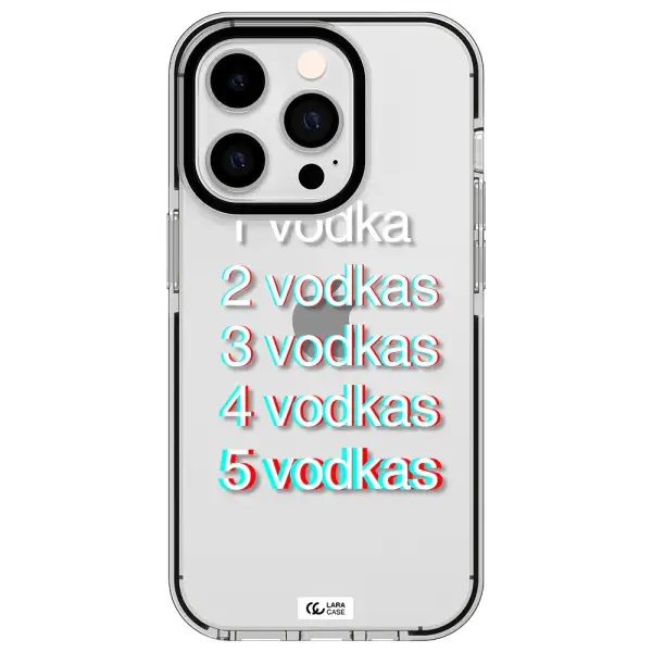 Vodka Apple iPhone 14 pro impact black border Case