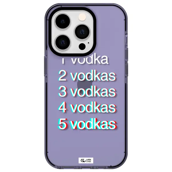 Vodka Apple iPhone 14 pro impact Lilac Case