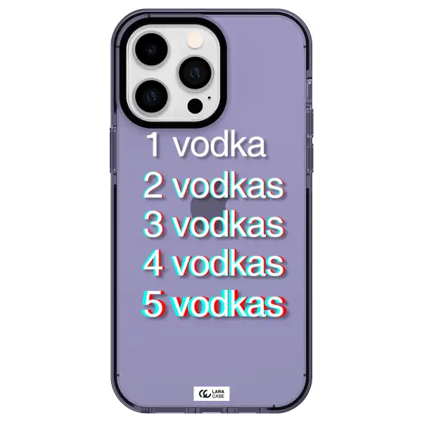 Vodka Apple iPhone 14 pro max impact Lilac Case