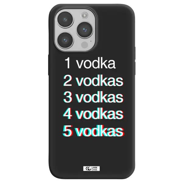 Vodka Apple iPhone 14 pro Silicone black Case