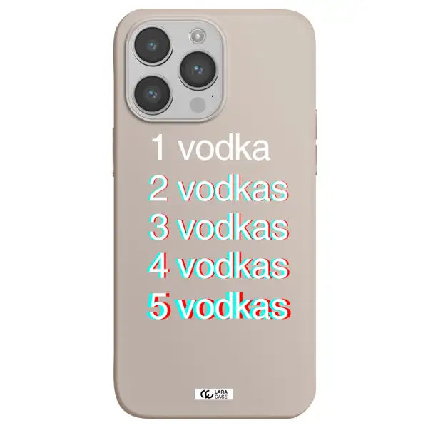 Vodka Apple iPhone 14 pro Silicone Stone Case