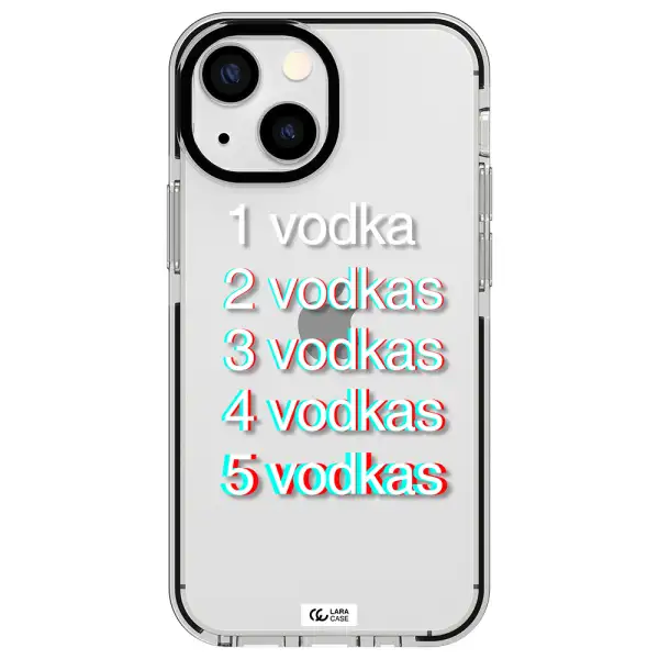 Vodka Apple iPhone 15 impact black border Case