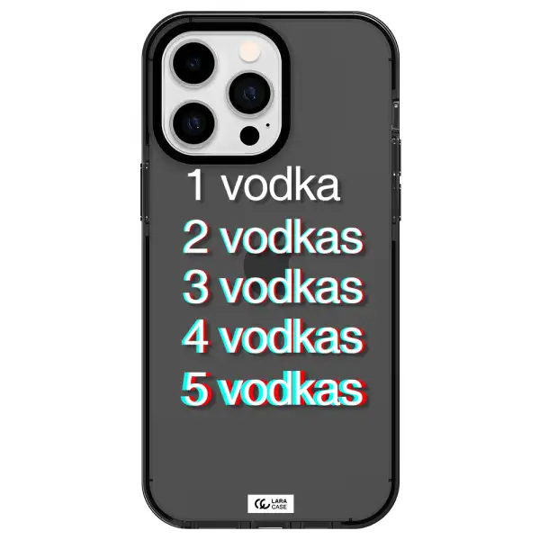 Vodka Apple iPhone 15 Pro impact Smoke Black Case