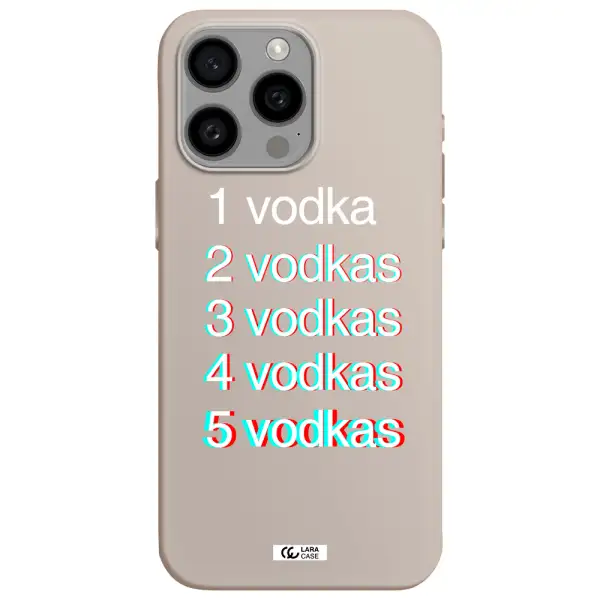Vodka Apple Iphone 15 Pro max Silicone Stone Case