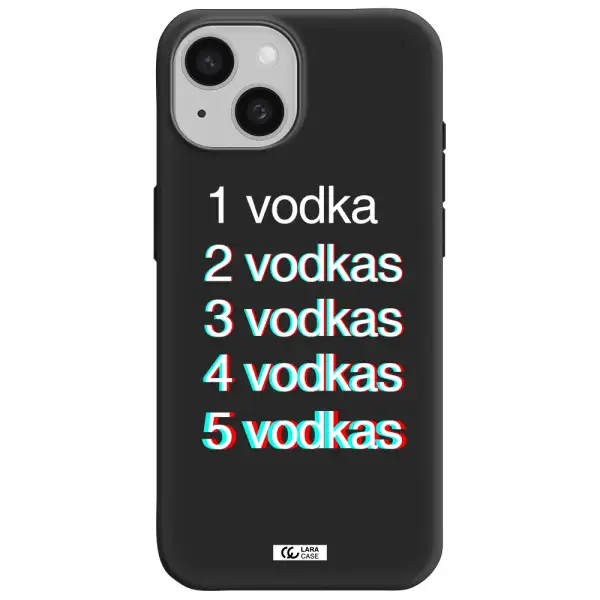 Vodka Apple iPhone 15 Silicone black Case