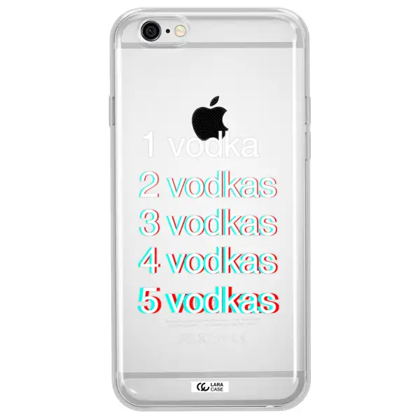 Vodka Apple iPhone 6 plus Clear TPU Case