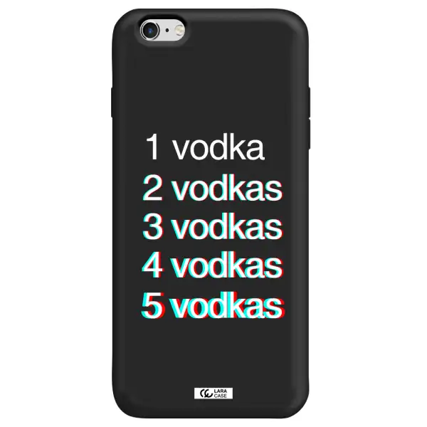 Vodka Apple iPhone 6 plus Silicone black Case