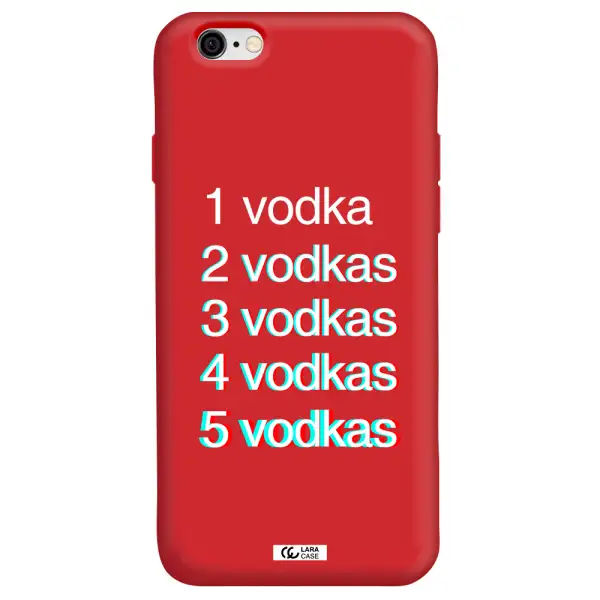 Vodka Apple iPhone 6 Silicone Imperial Red Case