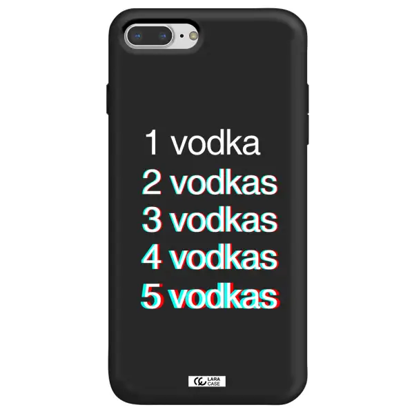 Vodka Apple iPhone 7 plus Silicone black Case