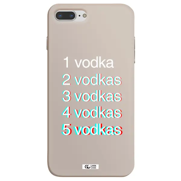 Vodka Apple iPhone 7 plus Silicone Stone Case