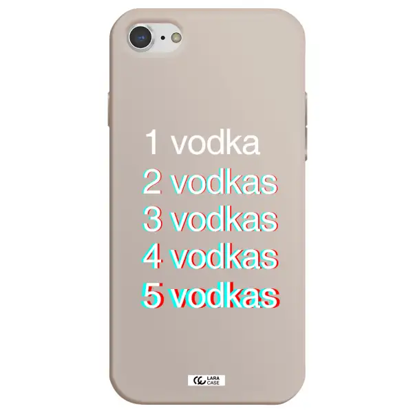 Vodka Apple iPhone 8 Silicone Stone Case