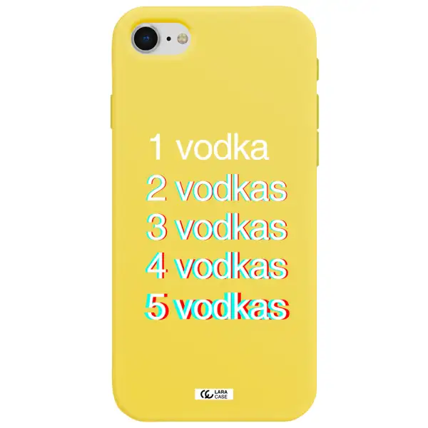 Vodka Apple iPhone se 2020 Silicone canary yellow Case