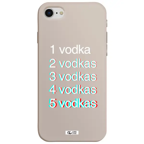 Vodka Apple iPhone se 2020 Silicone Stone Case