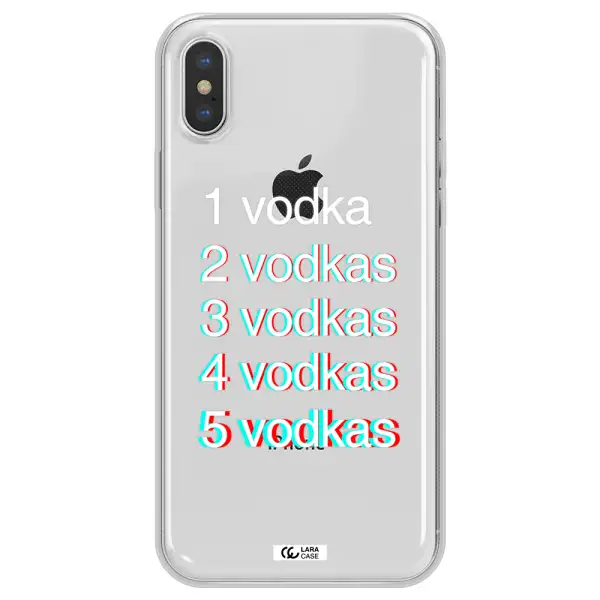 Vodka Apple iPhone XS Clear TPU Case
