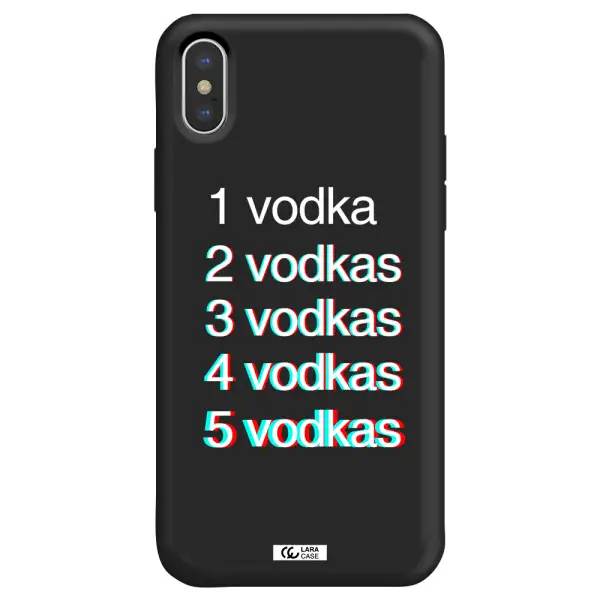 Vodka Apple iPhone XS max Silicone black Case