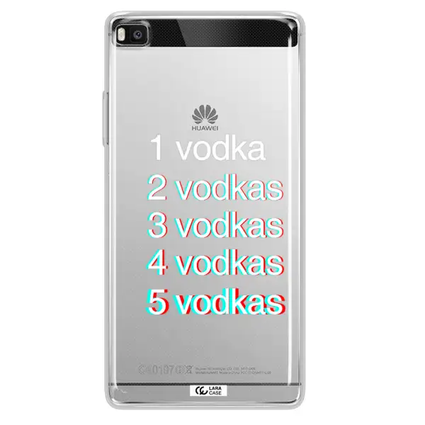 Vodka Huawei P8 Clear TPU Case