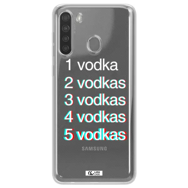 Vodka Samsung A21 Clear TPU Case