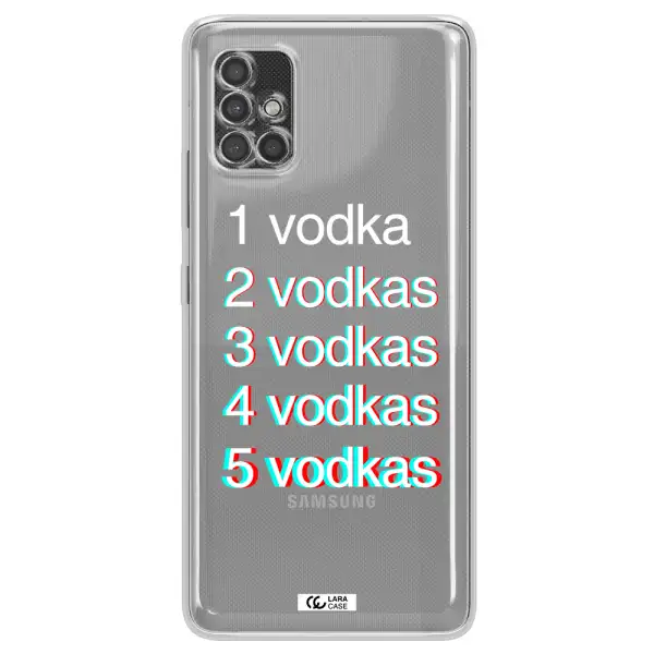 Vodka Samsung A40S Clear Tpu Case