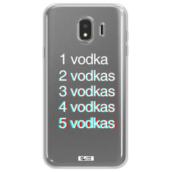 Vodka Samsung J4 Clear TPU Case