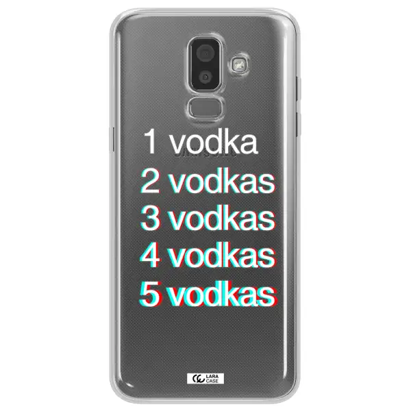 Vodka Samsung J8 Clear TPU Case