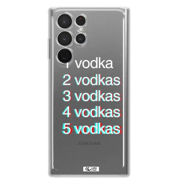 Vodka Samsung S 22 Ultra Clear TPU Case