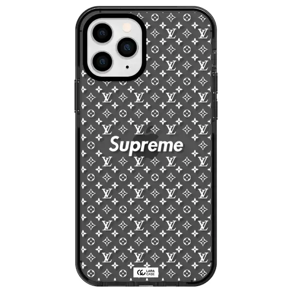 Supreme Center Apple iPhone 11 pro impact Smoke Black Case