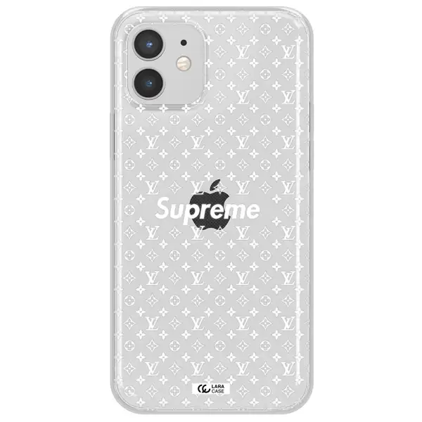 Supreme Center Apple iPhone 12 Clear TPU Case