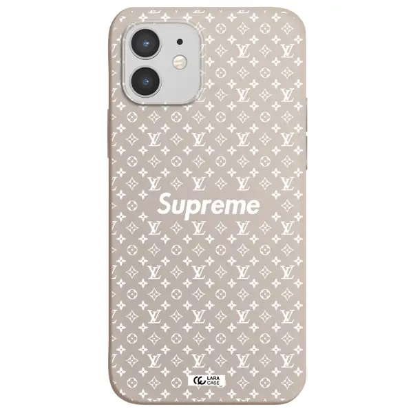 Supreme Center Apple iPhone 12 mini Silicone Stone Case