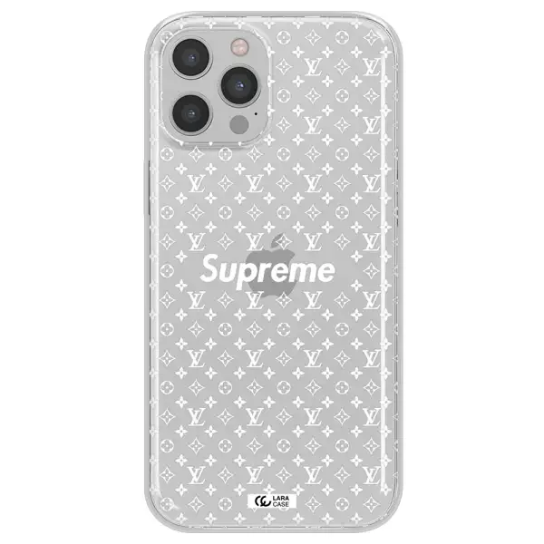 Supreme Center Apple iPhone 12 pro Clear TPU Case