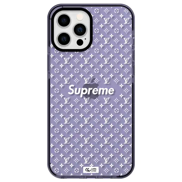 Supreme Center Apple iPhone 12 pro max impact Lilac Case
