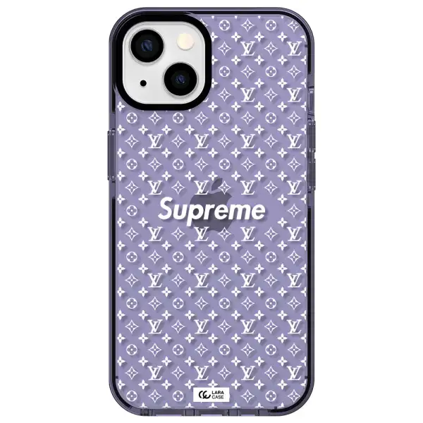 Supreme Center Apple iPhone 13 impact Lilac Case