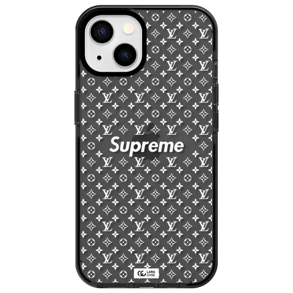Supreme Center Apple iPhone 13 impact Smoke Black Case