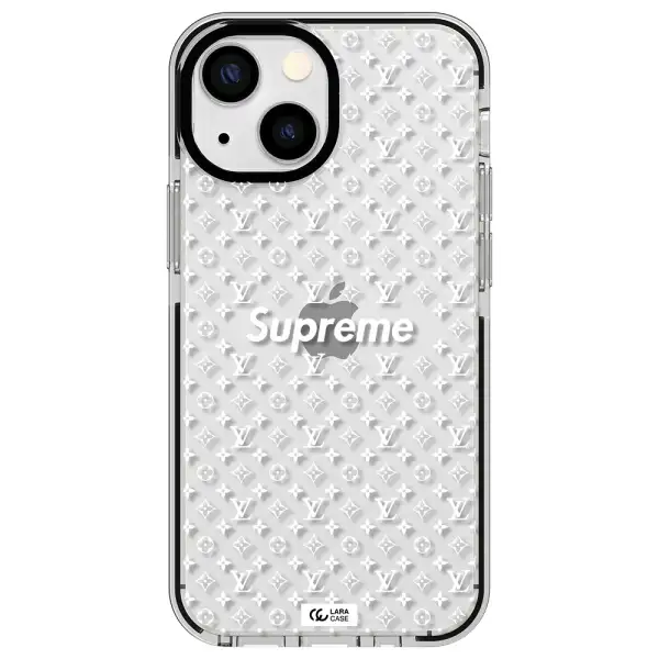 Supreme Center Apple iPhone 13 mini impact black border Case