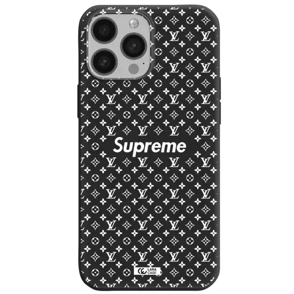 Supreme Center Apple iPhone 13 Pro Max Silicone black Case