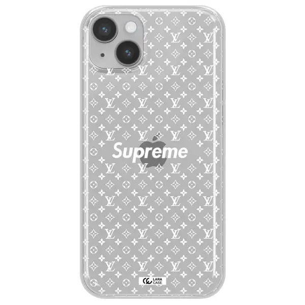 Supreme Center Apple iPhone 14 Clear TPU Case