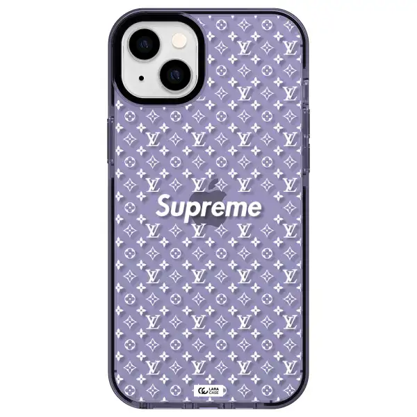 Supreme Center Apple iPhone 14 plus impact Lilac Case
