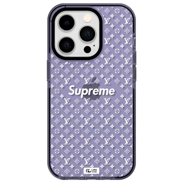 Supreme Center Apple iPhone 14 pro impact Lilac Case