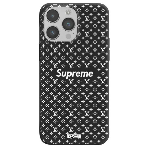 Supreme Center Apple iPhone 14 pro Silicone black Case