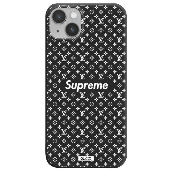Supreme Center Apple iPhone 14 Silicone black Case