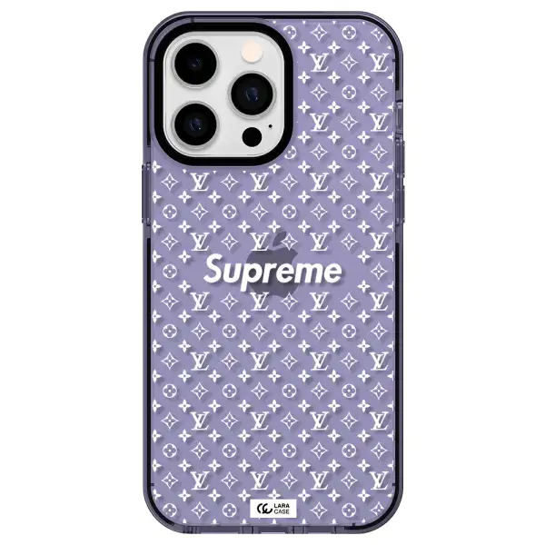 Supreme Center Apple iPhone 15 Pro impact Lilac Case