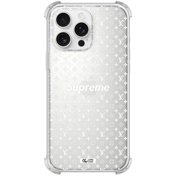 Supreme Center Apple Iphone 16 Pro Max Clear Pc Case