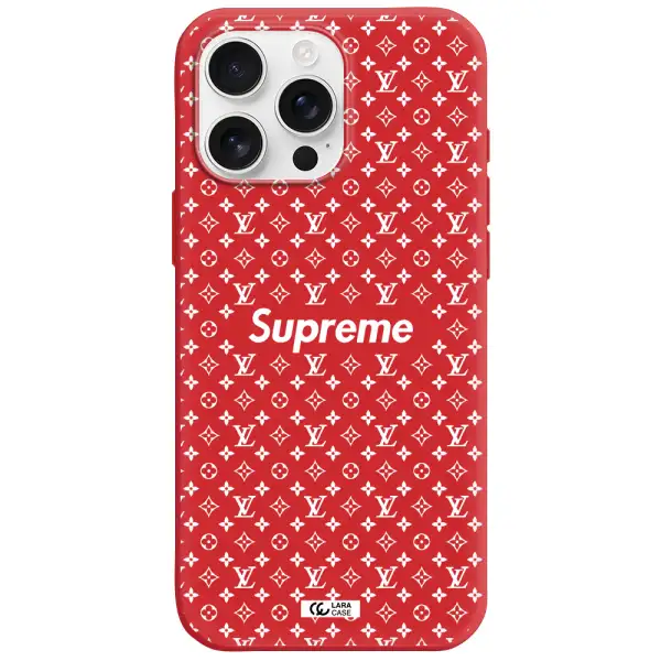 Supreme Center Apple Iphone 16 Pro Max Silicone Stone Case