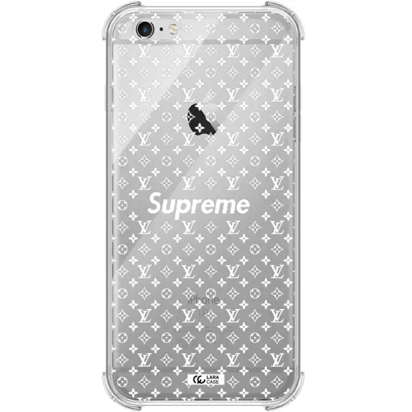 Supreme Center Apple iPhone 6 plus Clear PC Case