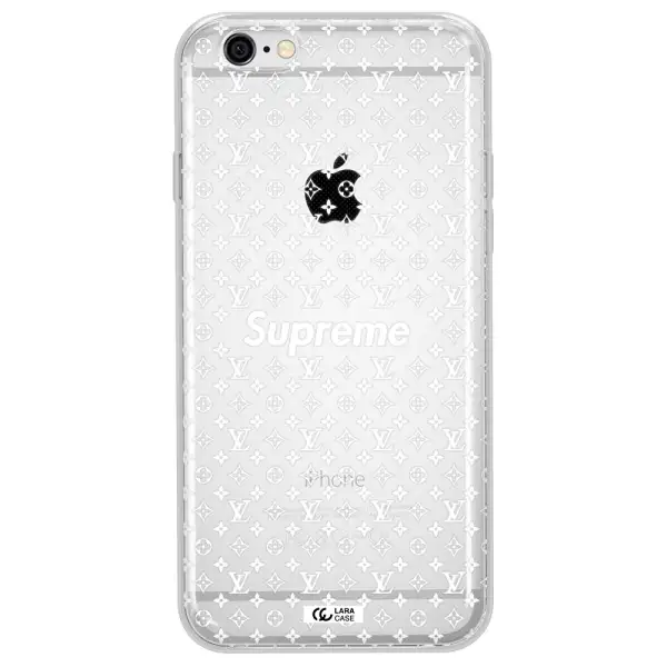 Supreme Center Apple iPhone 6 plus Clear TPU Case